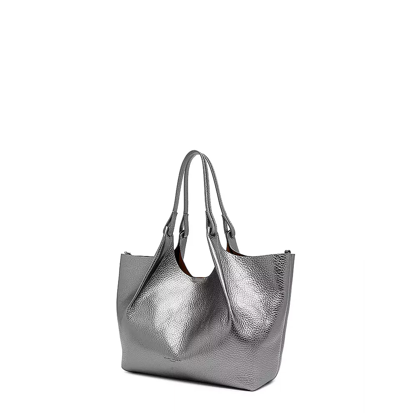 Schultertasche Silberne Shopper Tasche SCHULTERTASCHE SILBER